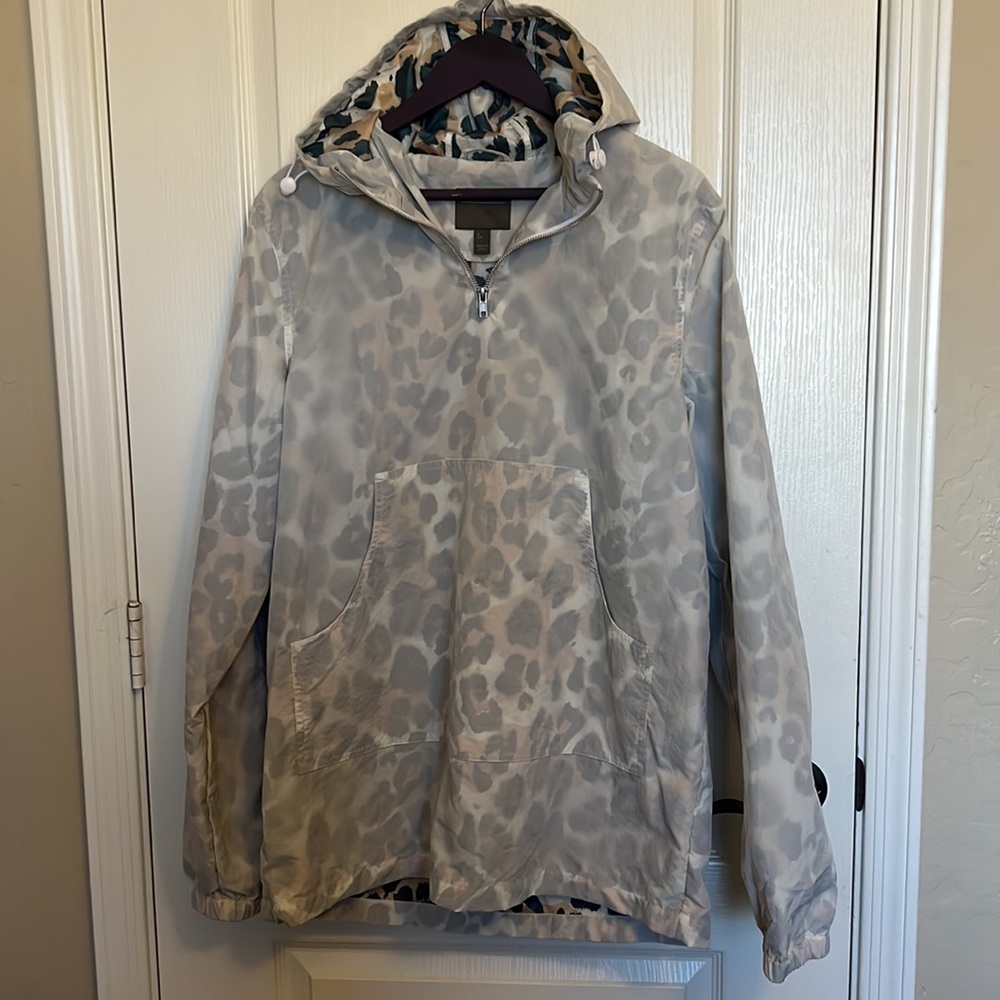 ASOS windbreaker in leopard print